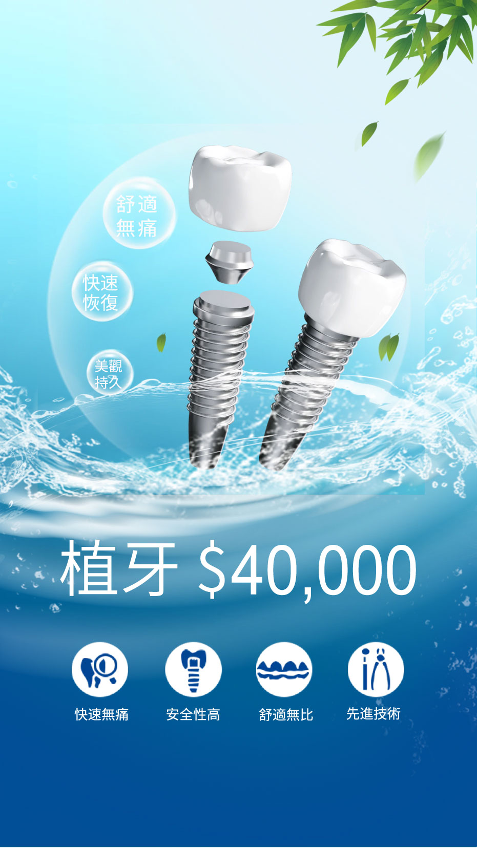 數位植牙流程(植牙$40,000)